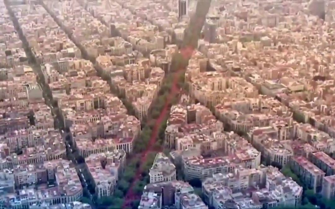 Amazing aerial images from Barcelona celebrating Catalonia’s National Day 2018