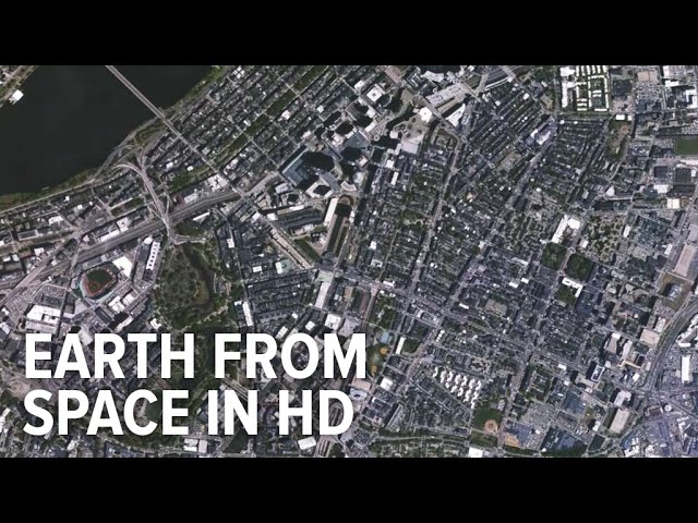 First color HD videos of Earth taken from space (London, Boston, Barcelona)