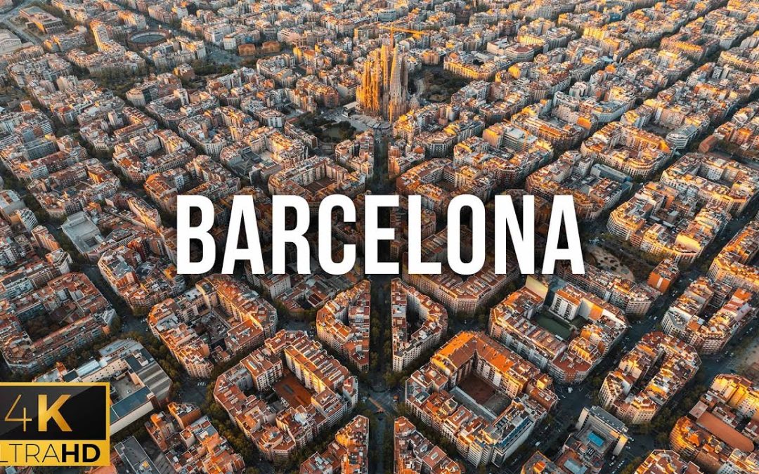 FLYING OVER BARCELONA (4K UHD) – Capital of Catalonia, Spain